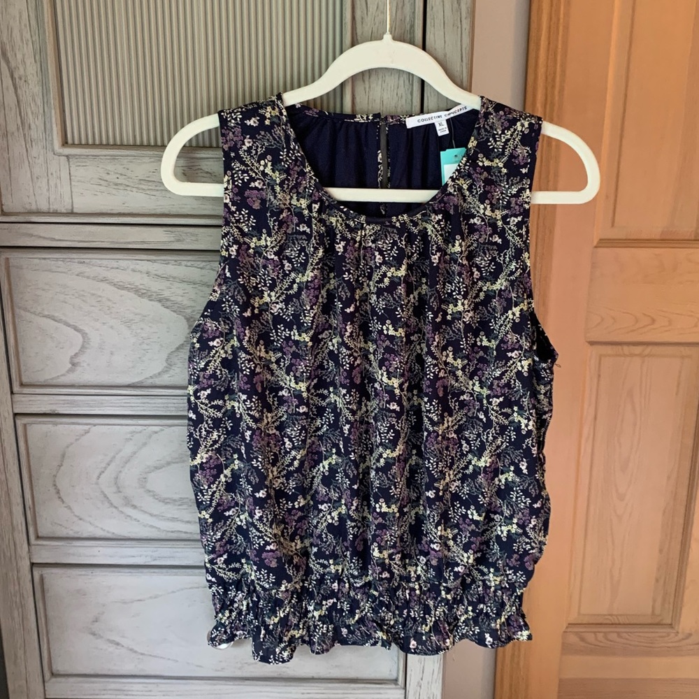 Floral Tank Top Blouse